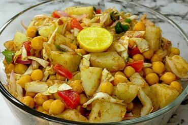 Chatpatti Aloo Chana Chaat without Yougurt|Easy Iftar Recipe |Pinch Of Spices