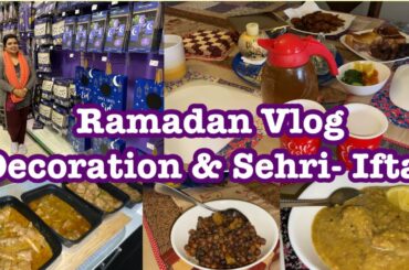Roza in Canada sehri to iftaari routine vlog| Instant Pot Chola| Healthy Sandwich|Ramadan Decoration