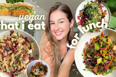 what I eat in a week for lunch! | 5 simple VEGAN recipes