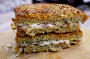Healthy Brown Bread breakfast l Cheese Sandwich Weight loss Recipe by Food Tech