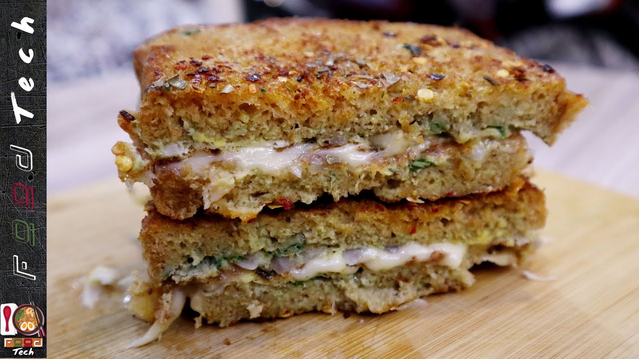 Healthy Brown Bread breakfast l Cheese Sandwich Weight loss Recipe by Food Tech Healthy Brown Bread breakfast l Cheese Sandwich Weight loss Recipe by Food Tech