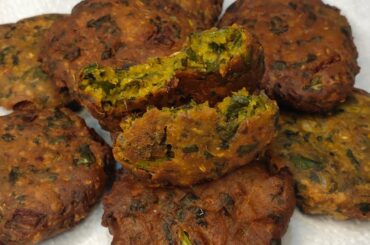 "Palakura vada recipe in Telugu"||"Palak vada"||"healthy snacks"