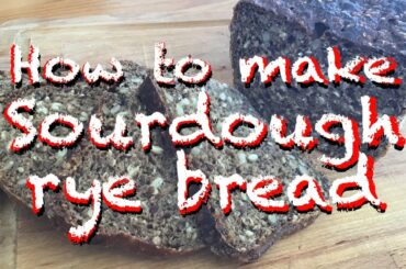 How to make Sourdough Rye Bread. Full recipe tutorial of traditional Estonian rye sourdough bread.