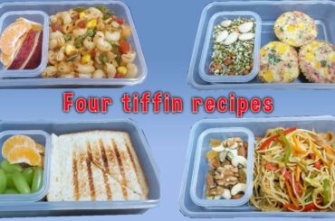 4 TIFFIN RECIPES | Healthy School Tiffin Recipes For Kids | Lunch Box Recipes | Quick Tiffin Ideas