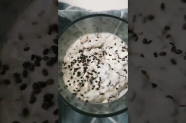 Chia seeds segue, or thiakry (yogurt and chia seeds) #breakfastideas #fibers #healthybreakfast