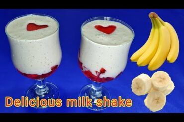 How to make banana milkshake within 2 minutes. Dates and Banana Milkshake