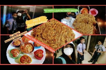 HEALTHY KIDS TIFFIN BOX/LUNCH BOX RECIPES/NO METHI LACHHA METHI  PARATA/RAVA MUFFINS/BACK 2 SCHOOL