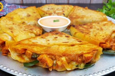 Cheesy Chicken Crepe Sandwich Recipe, Chicken Cheese Crepes, New Ramadan Recipe, New Snack Recipe