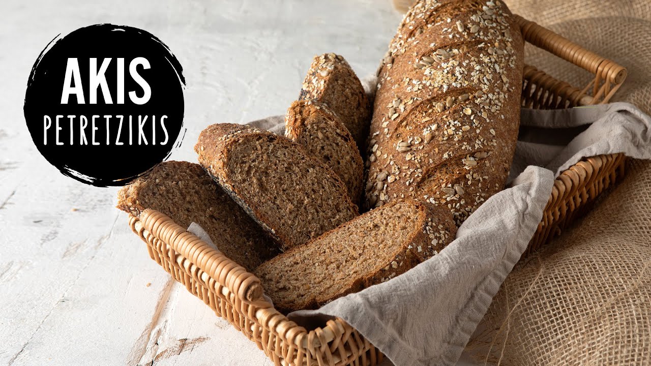Seeded Whole Wheat Bread | Akis Petretzikis Seeded Whole Wheat Bread | Akis Petretzikis