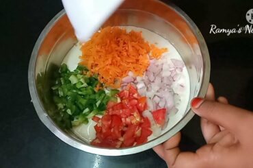 Healthy instant breakfast recipe/instant utthappam/Instant recipes