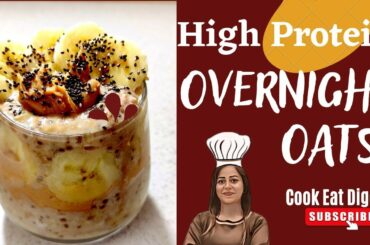 Overnight Oats Healthy Breakfast | High Protein Breakfast | Oats Breakfast Recipe for Weight Loss