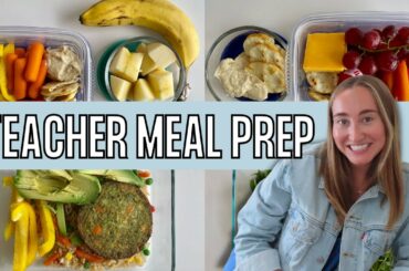 TEACHER LUNCH IDEAS | Teacher Trader Joe's Meal Prep! | Healthy and Vegetarian Lunch Options
