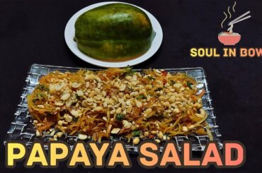 Tasty And Healthy Raw Papaya Salad Recipe .
