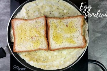 Egg sandwich for breakfast| healthy bread snack| seasonings| #shorts