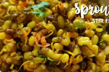 Mulaikattiya Pachai Payaru Recipes | Sprouts Stir Fry | Healthy Evening Snacks - Weight loss Recipe