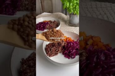 Healthy Lunch Bowl#shorts#easy lunch recipes