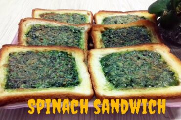 Spinach sandwich is a simple and delicious dish - Spinach cooking recipe