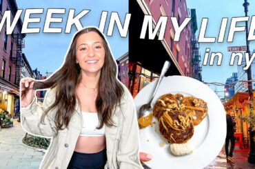 PRODUCTIVE WEEK IN MY LIFE IN NYC | morning chats, healthy recipes & working out in new york city