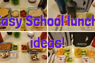 Easy school lunch ideas || 5 healthy lunch box ideas for kids || Before and after school