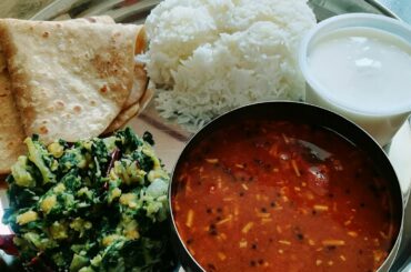 Healthy south indian Veg lunch routine | Indian veg lunch routine recipes | meal prep Indian food