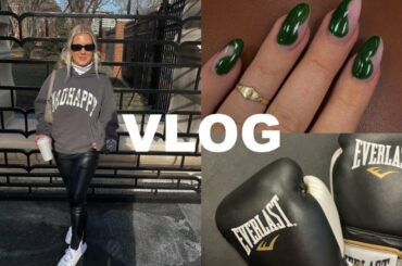 VLOG: joining a boxing gym, trendy nails, healthy salad recipe