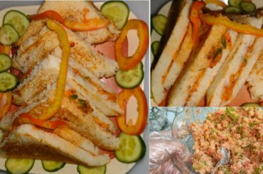 Veggies sandwich recipe by digital Rasooii | easy but healthy snack |