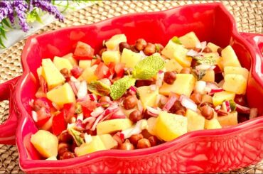 Kala chana aloo chaat | quick snack recipe | protein rich salad | Easyomatic cuisine