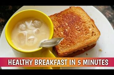 Healthy Breakfast in 5 Min | Filter Coffee Recipe | Paneer Sandwich recipe | Intense push workout