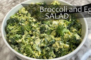 Vegetarian Broccoli and Egg Salad (Quick Recipe)