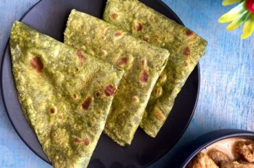 Palak paratha recipe/ healthy breakfast recipe/ @ sharmi home cooking