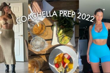 COACHELLA PREP: picking outfits, pilates, tanning, healthy meals