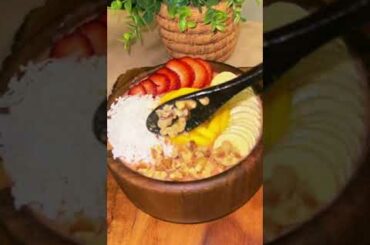 Mango&Strawberry Smoothie Bowl Recipe(WITH 21 DAY RAPID WEIGHT LOSS BONUS IN DESCRIPTION!!) #shorts