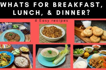 Whats for dinner, breakfast and lunch - Food Haul and meal plan - Healthy all day recipes!