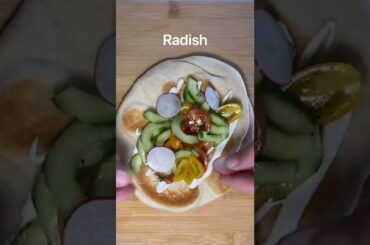 Healthy summer wrap #shorts #halloumi