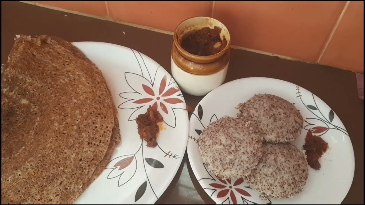 Healthy breakfast ideas//ragi idly recipe//ragi dosa recipe Healthy breakfast ideas//ragi idly recipe//ragi dosa recipe