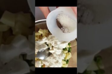 Russian Salad with 3 basic ingredients | healthy salad ideas | ramadan special #salad #shorts #fyp
