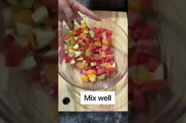 Fruit salad recip |fruit chaat recipe |healthy salad recipe |weight loss recipe |#shorts #ytshorts