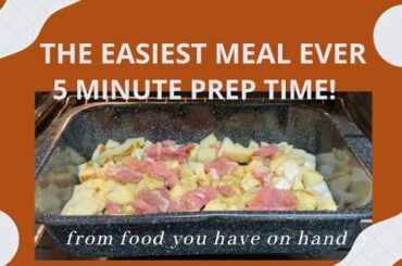 The EASIEST Meal ever and so good! Healthy easy dinner idea that your family will love.