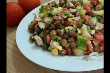 Healthy Protein Salad Recipe | Chana Salad | Chickpea Salad | cook & spices