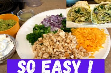 Chicken and Avocado Roll Ups/ Easy Healthy Dinner Recipe