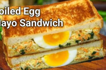 Unique Style Boiled Egg Sandwich | Healthy Breakfast Recipe | Tiffin Box | Tasty Egg Mayo Sandwich |