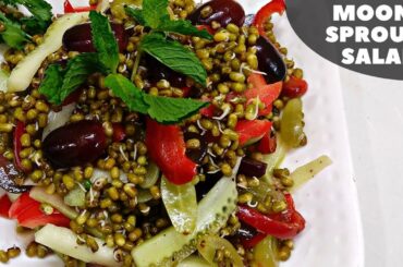 Moong Sprouts Salad|Tasty And Healthy Moong Fruits Salad Recipe In Hindi