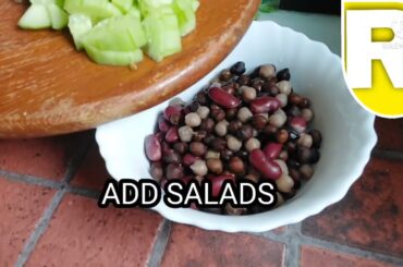 Easy,quick, healthy salad/Protein salad for weight loss/ Mediterranean salad RAJWINDER K vlogs
