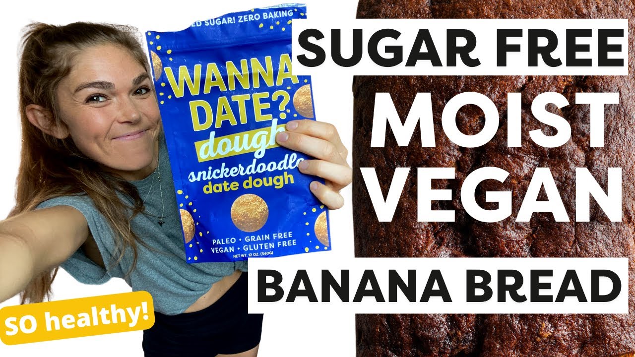 Healthy ADDED SUGAR FREE Vegan Banana Bread made without eggs | DATE based bread recipe Healthy ADDED SUGAR FREE Vegan Banana Bread made without eggs | DATE based bread recipe