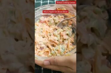 Veg Mayo Sandwich-Suhoor Recipes-Kids Snacks-Ramzan Recipes-Iftar Recipes-Tiffin Box Recipes #shorts