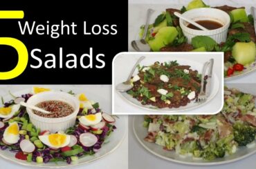 5 Best Salad Diet to Lose Weight (Healthy Low-Calorie Recipes for Fast Weight Loss)