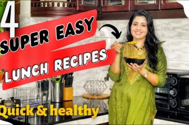 4 super easy lunch box recipes/4 tiffin box recipes/Quick and healthy lunch recipes/kids lunch box