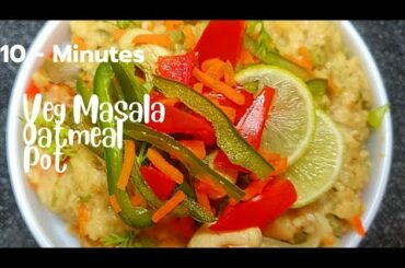 Healthy Breakfast for WeightLoss | Oats Upma Recipe | Masala Oats [Easy Breakfast, Dinner Recipe]