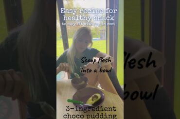 Easy recipe for healthy snack to stay fit with leg in cast: 3 ingredient chocolate pudding