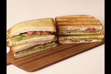 Avocado veggie sandwich recipe | Healthy snack to start your day